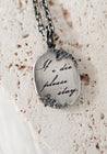 'If I Die Please Stay' Sterling Silver Pendant Necklace | TÓ GARAL
