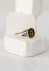 Kraken Brass Intaglio Signet Ring | Digby & Iona Jewelry