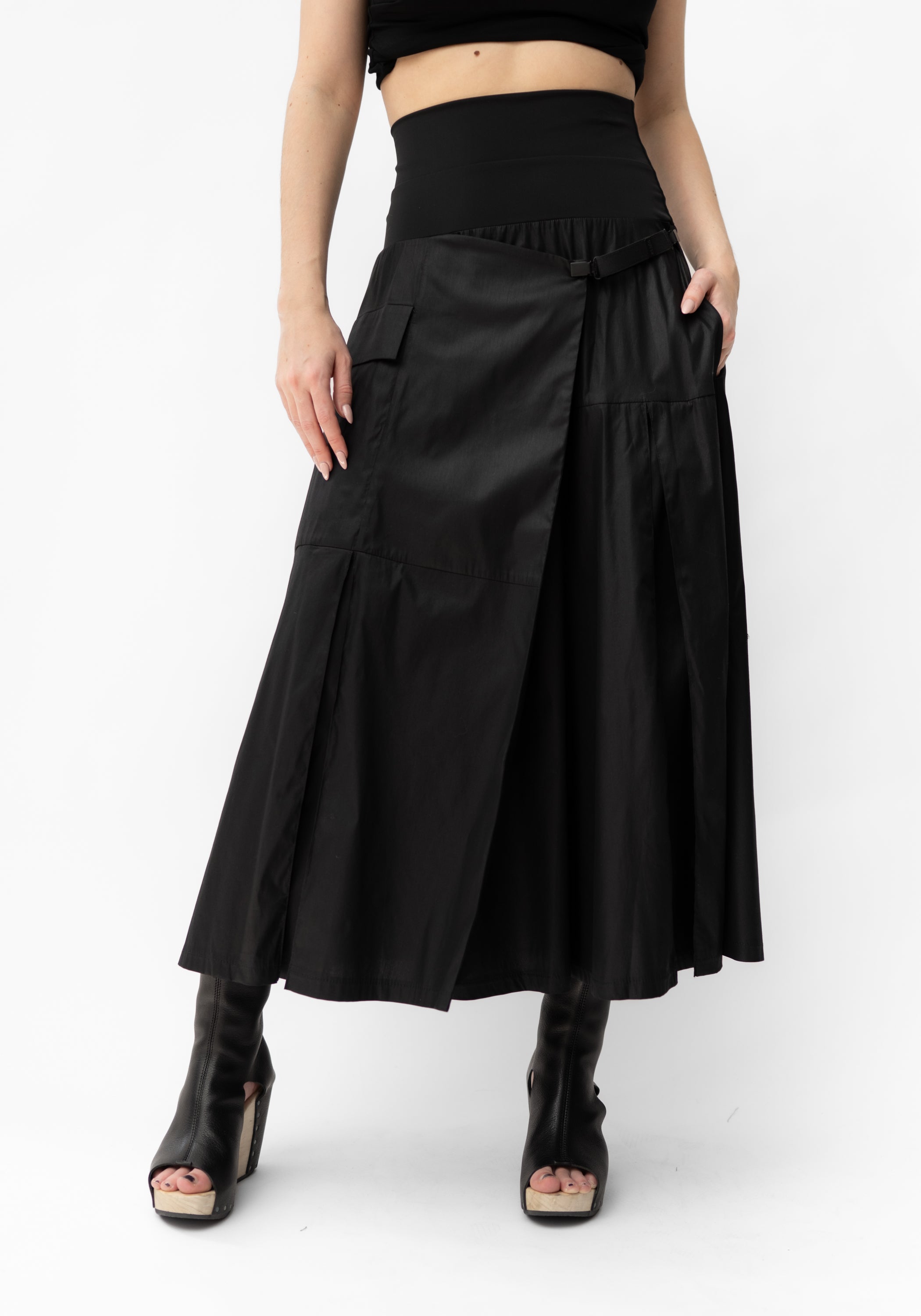 Wrap Detail Maxi Skirt