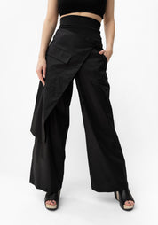 Pocket Detail Wrap Trousers