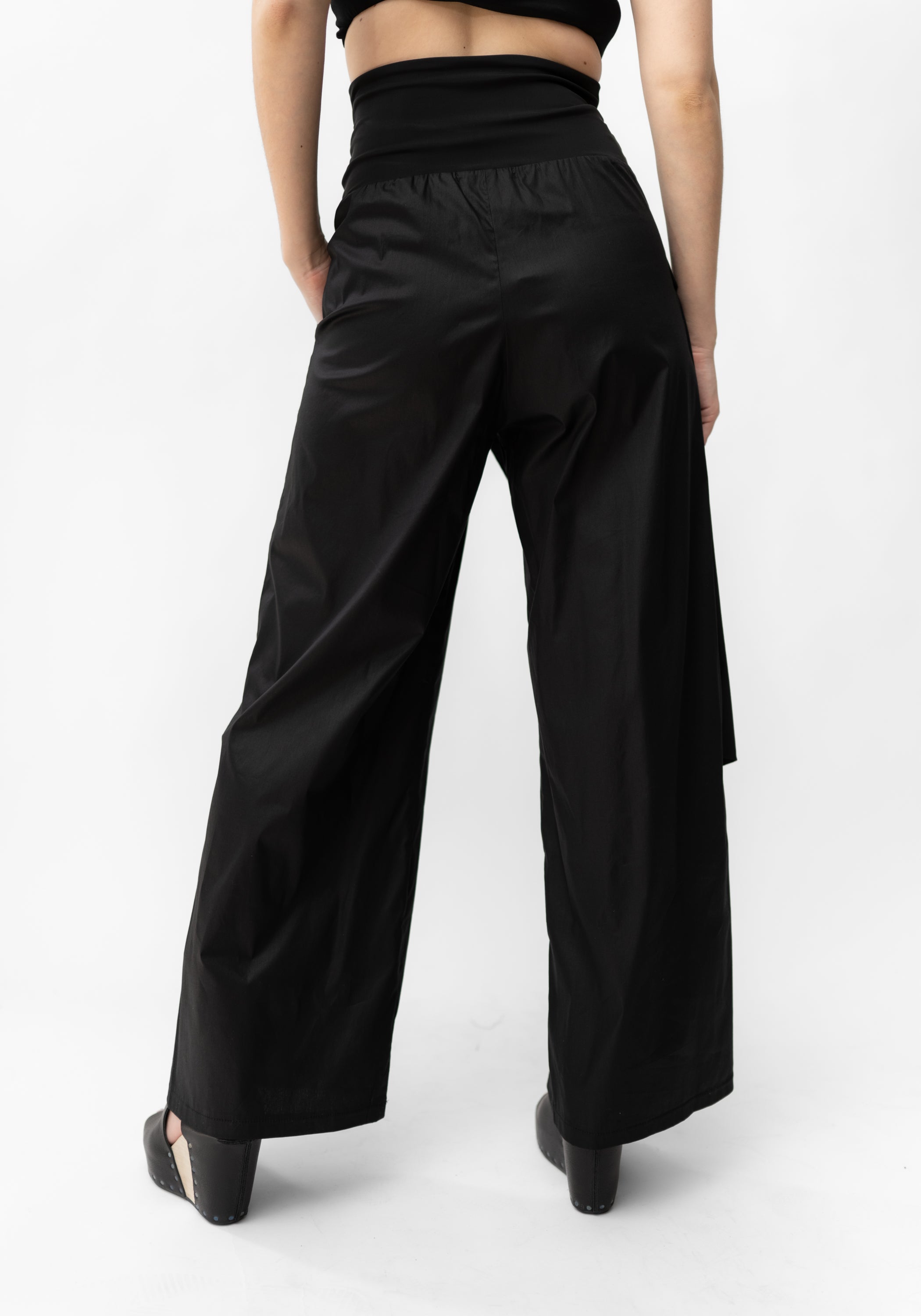 Pocket Detail Wrap Trousers