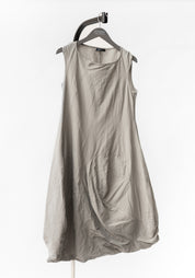 Linen Blend Bubble Dress in MOON Only