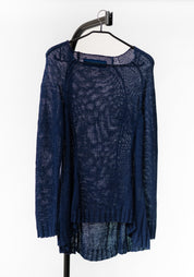 Flared Hem Knit Pullover in OCEAN Only