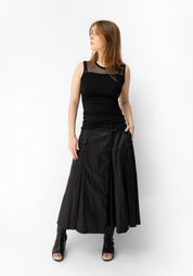 Wrap Detail Maxi Skirt