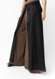 Semi-Sheer Snap Front Hesperia Overlay Skirt