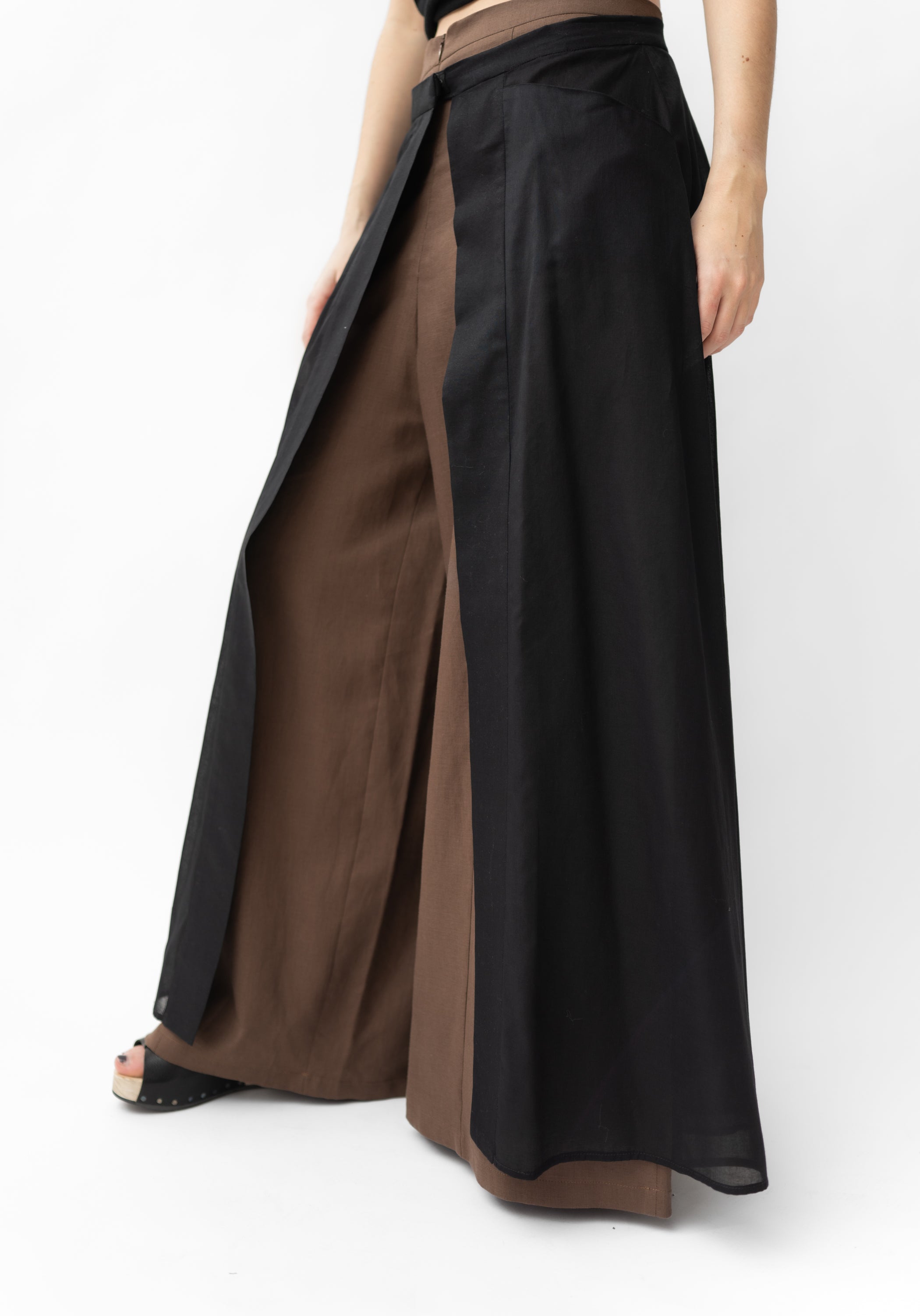 Semi-Sheer Snap Front Hesperia Overlay Skirt