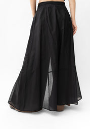 Semi-Sheer Snap Front Hesperia Overlay Skirt