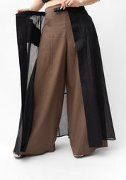 Semi-Sheer Snap Front Hesperia Overlay Skirt