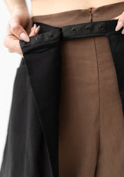 Semi-Sheer Snap Front Hesperia Overlay Skirt