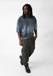Over Dyed Crop Sleeve Pullover Sweatshirt - December Thieves