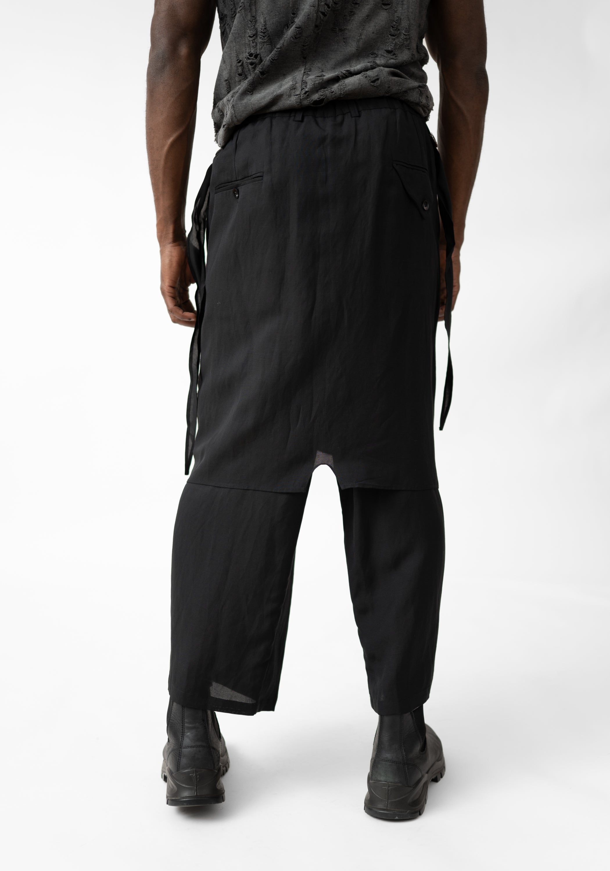 Olan Drape Front Linen Blend Pants - December Thieves