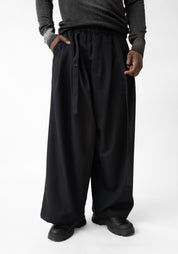 Axis Strip Detail Wide Leg Wool Pants - December Thieves
