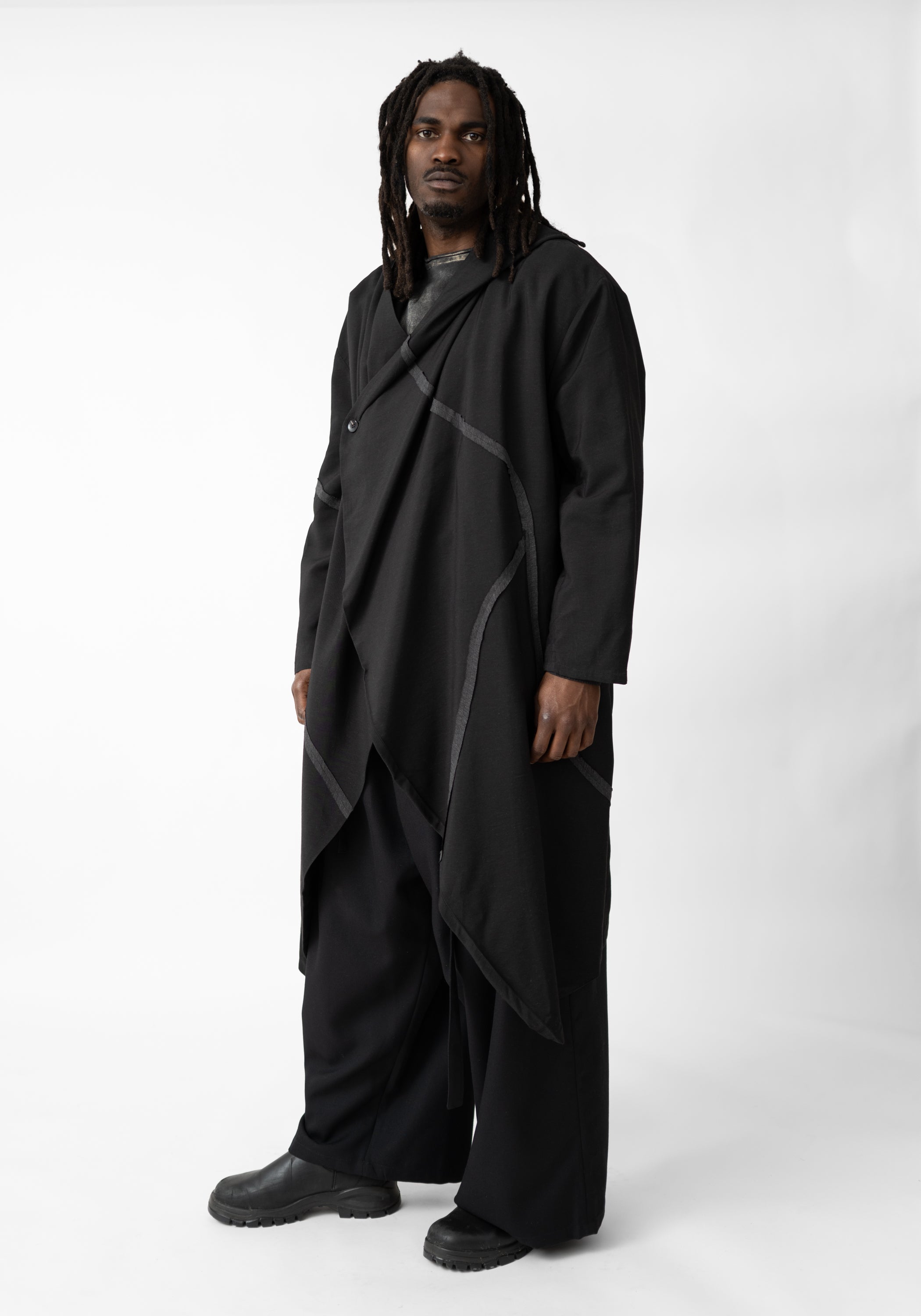 Opsis Oversized Asymmetric Paneled Coat - December Thieves
