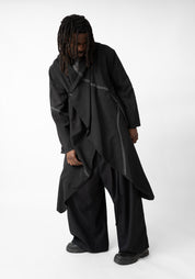 Opsis Oversized Asymmetric Paneled Coat - December Thieves
