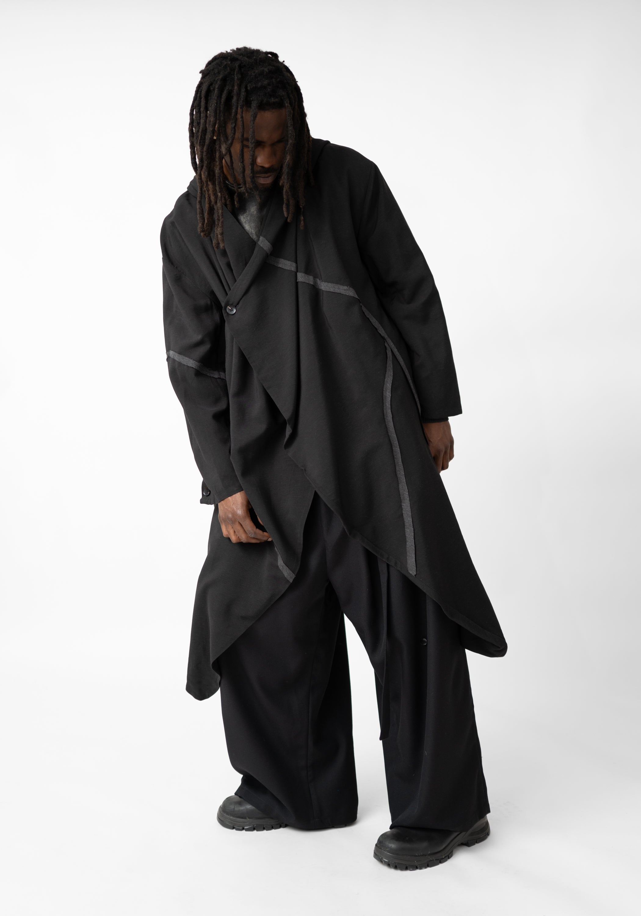 Opsis Oversized Asymmetric Paneled Coat - December Thieves