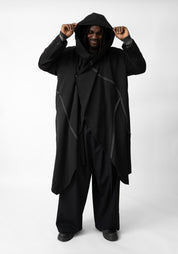 Opsis Oversized Asymmetric Paneled Coat - December Thieves