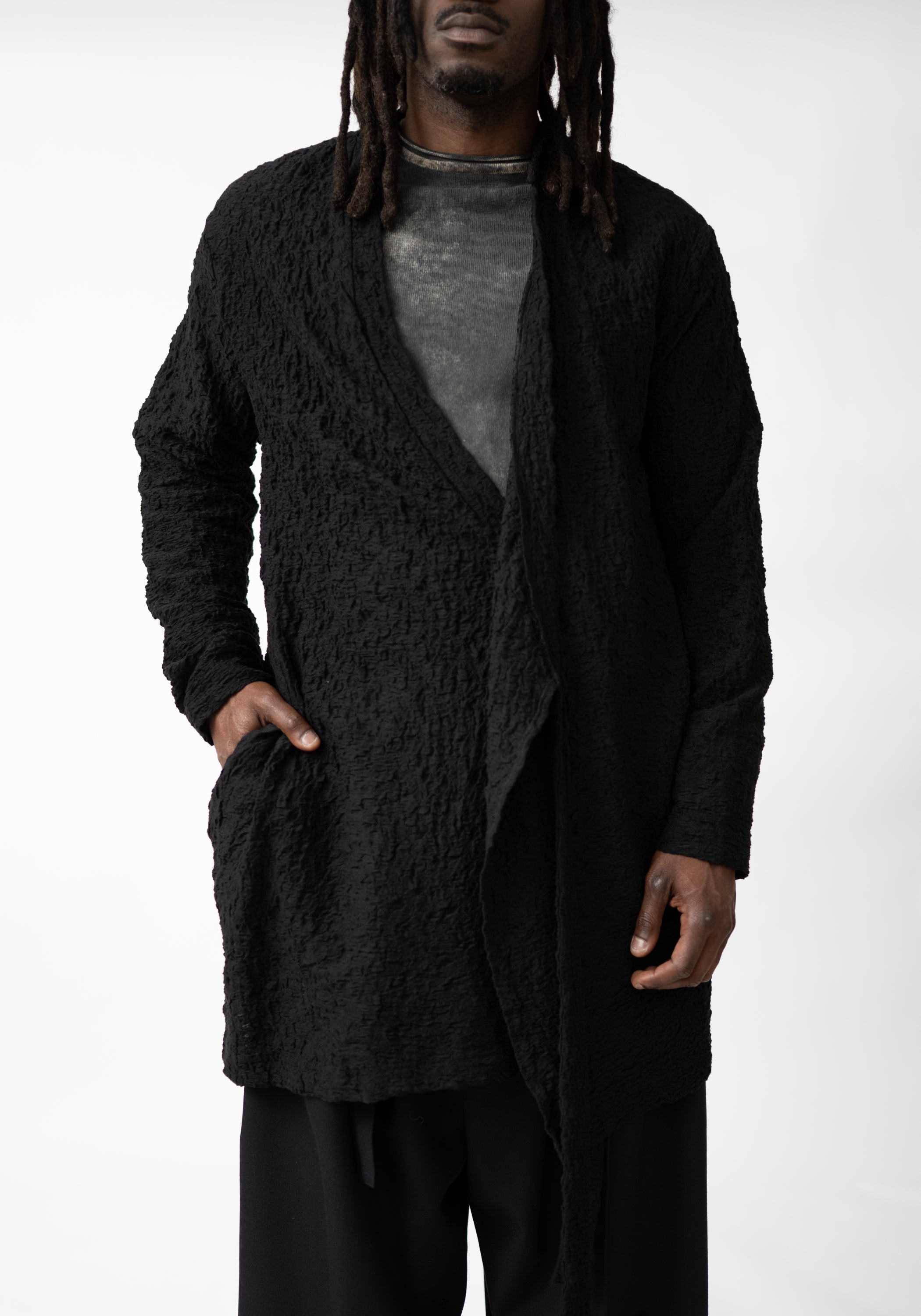 Yin Samue Asymmetric Tie Front Jacket - December Thieves