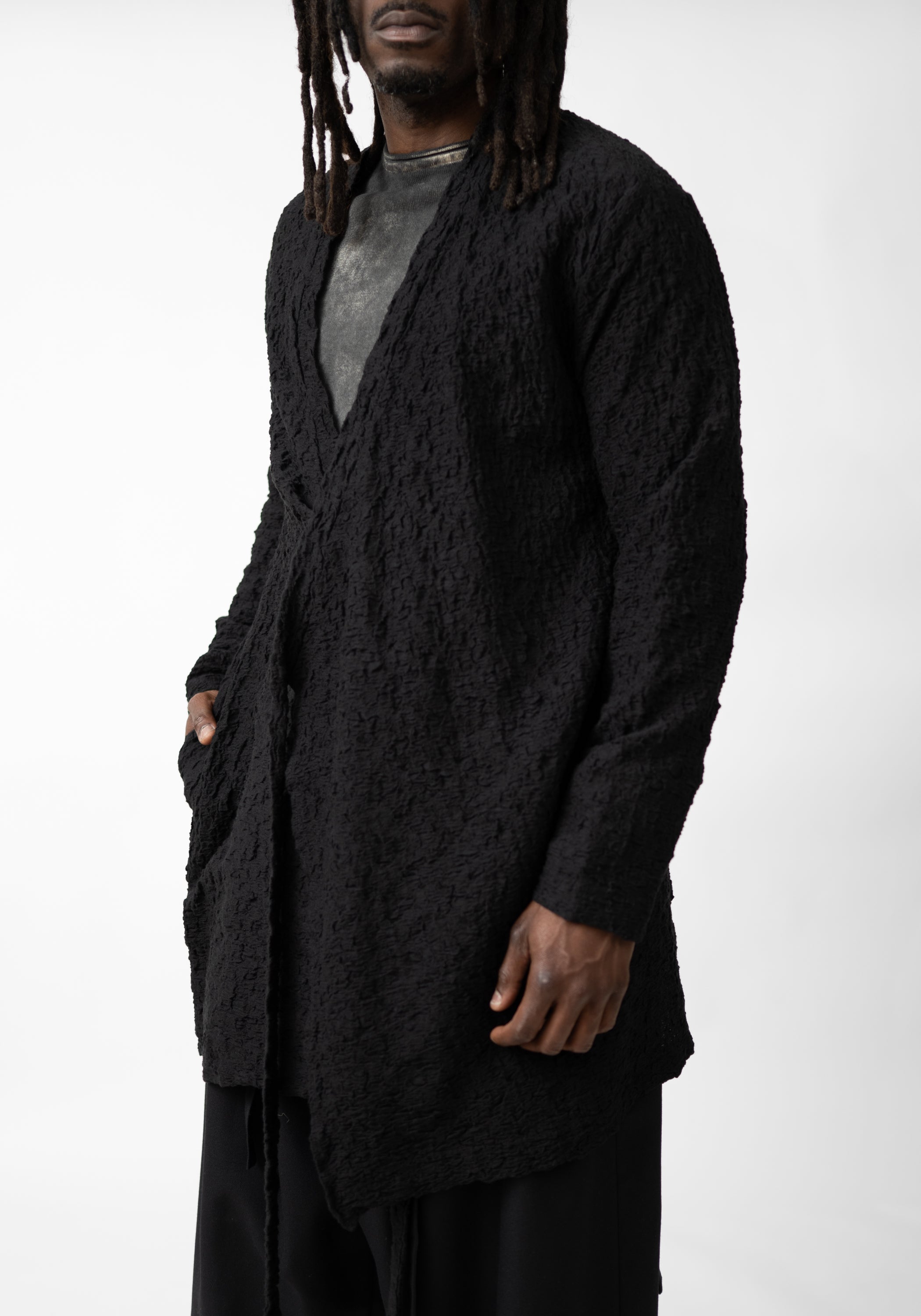 Yin Samue Asymmetric Tie Front Jacket - December Thieves