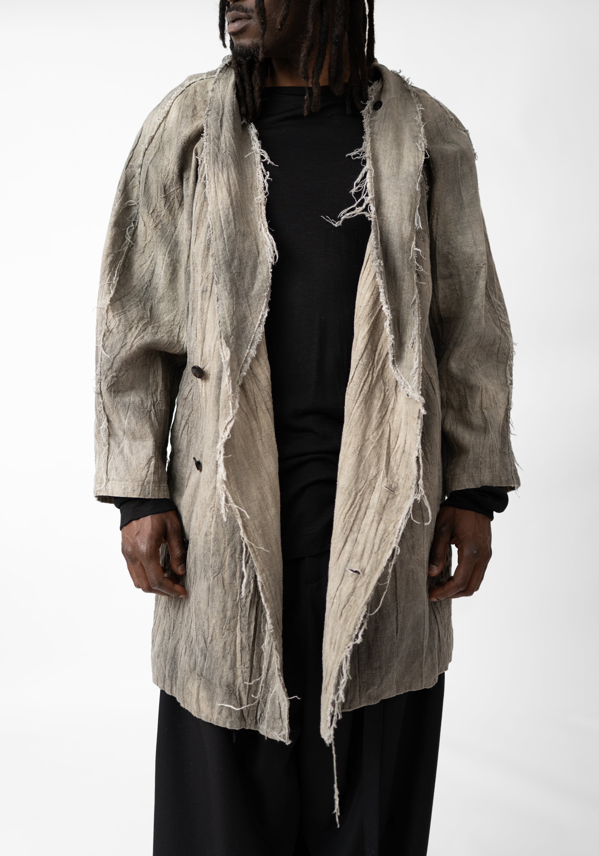 Sero Oversized Asymmetric Coat - December Thieves