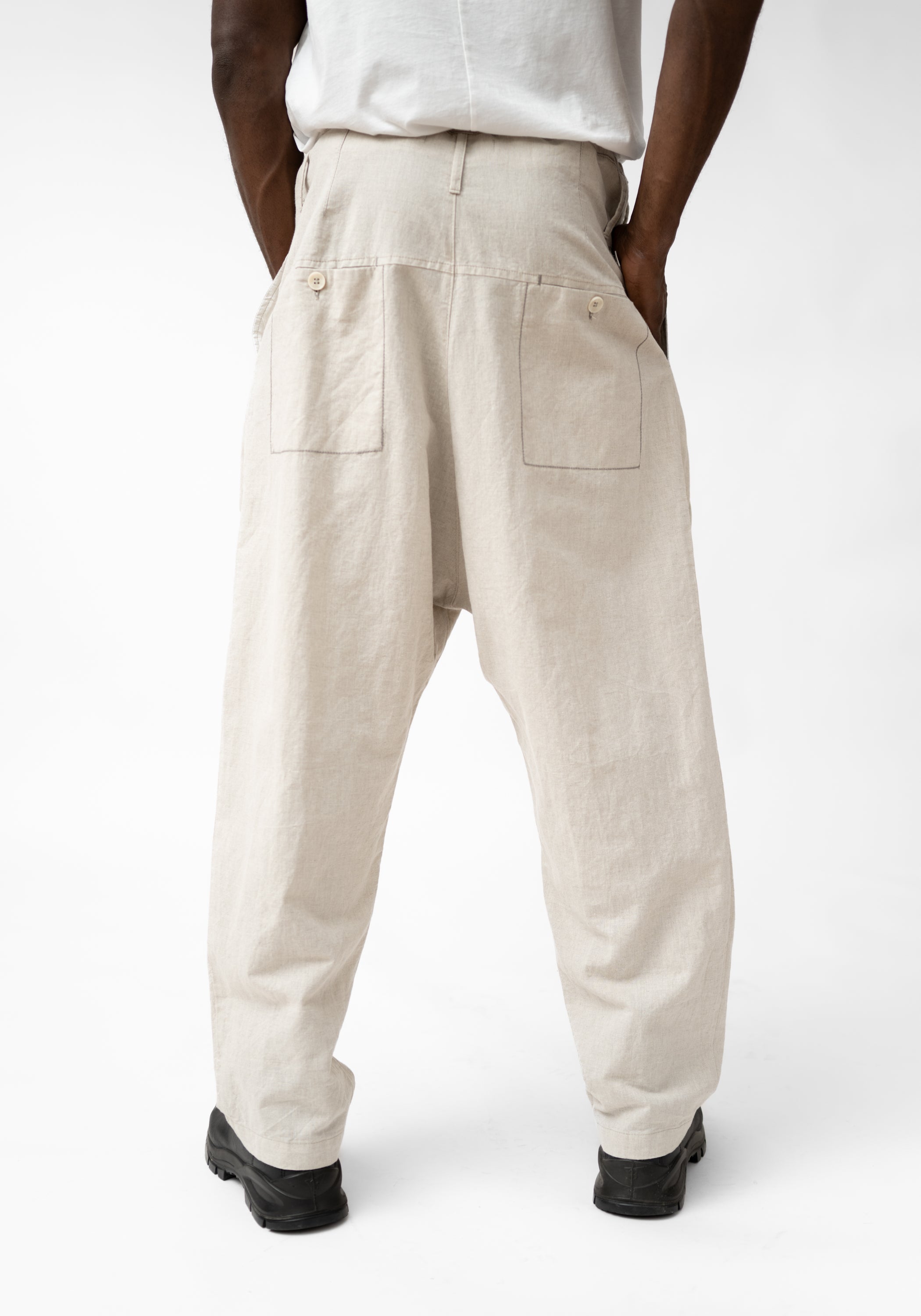 Drop Seat Linen Blend Pants - December Thieves