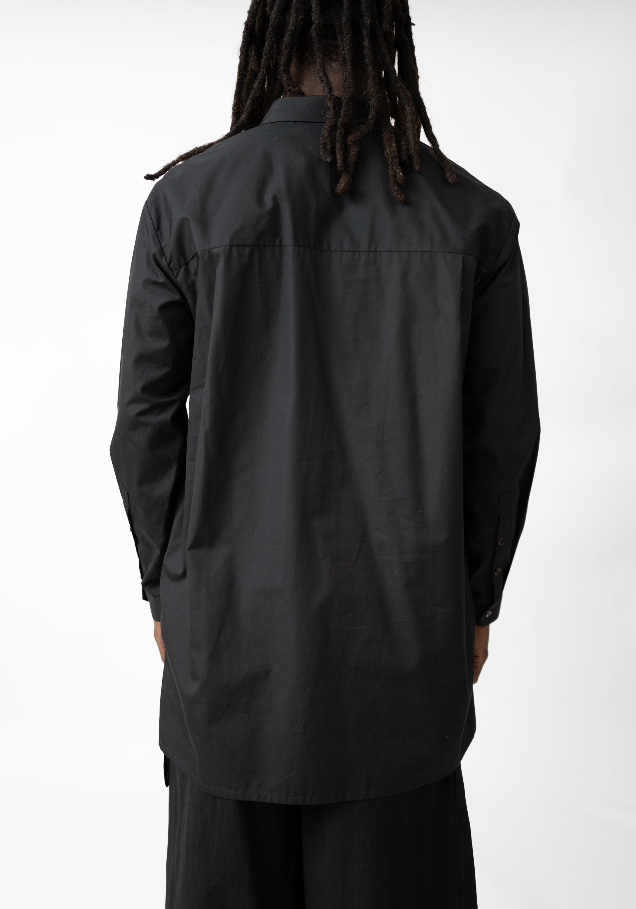 Wayn Asymmetric Paneled Button Front Shirt - December Thieves
