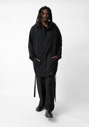 Oversized Hooded Zip Front Jersey Jacket - December Thieves