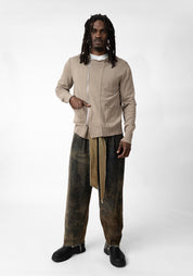 Tie Waist Overdyed Denim Pants - December Thieves