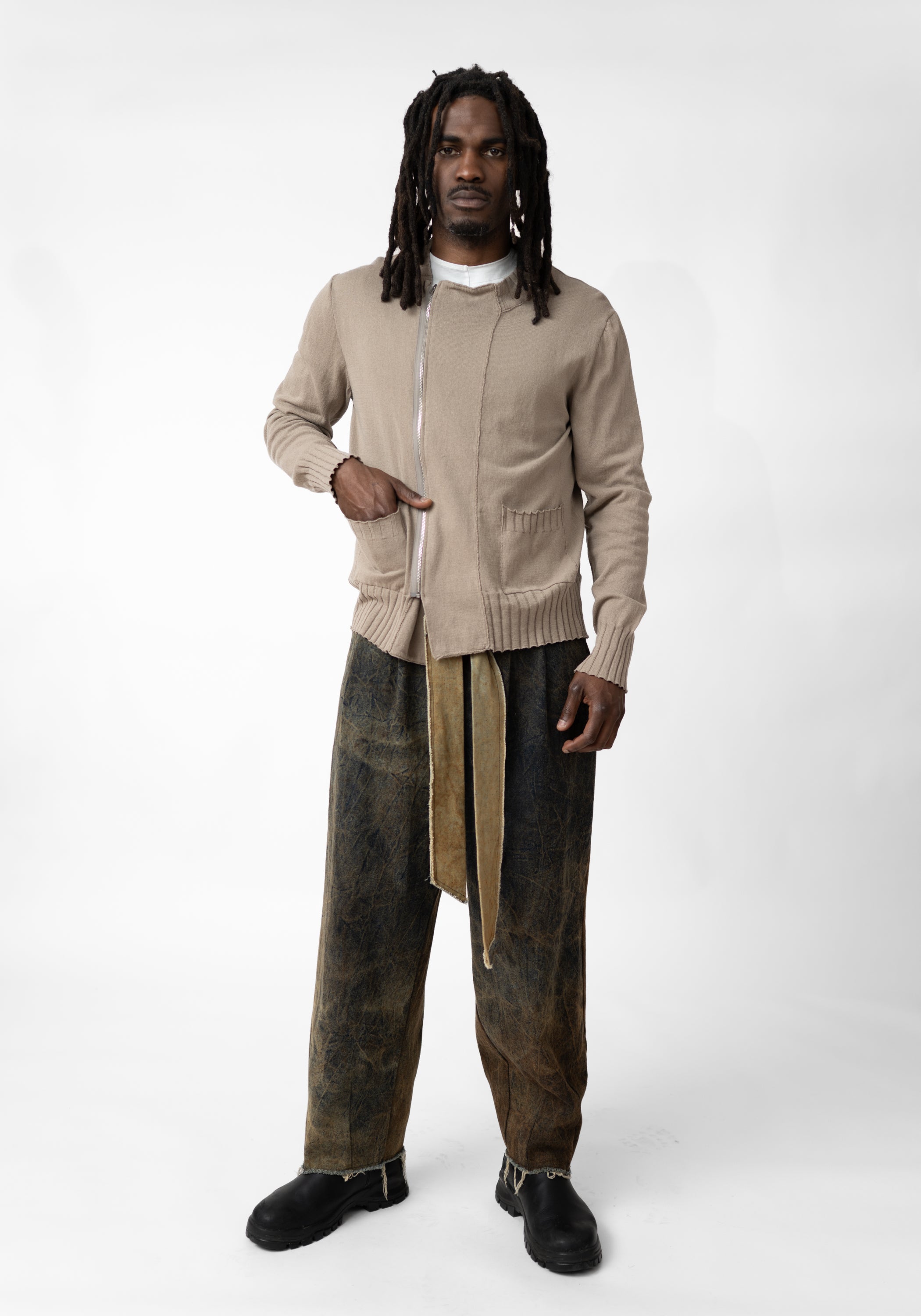 Zip Front Knit Cardigan - December Thieves