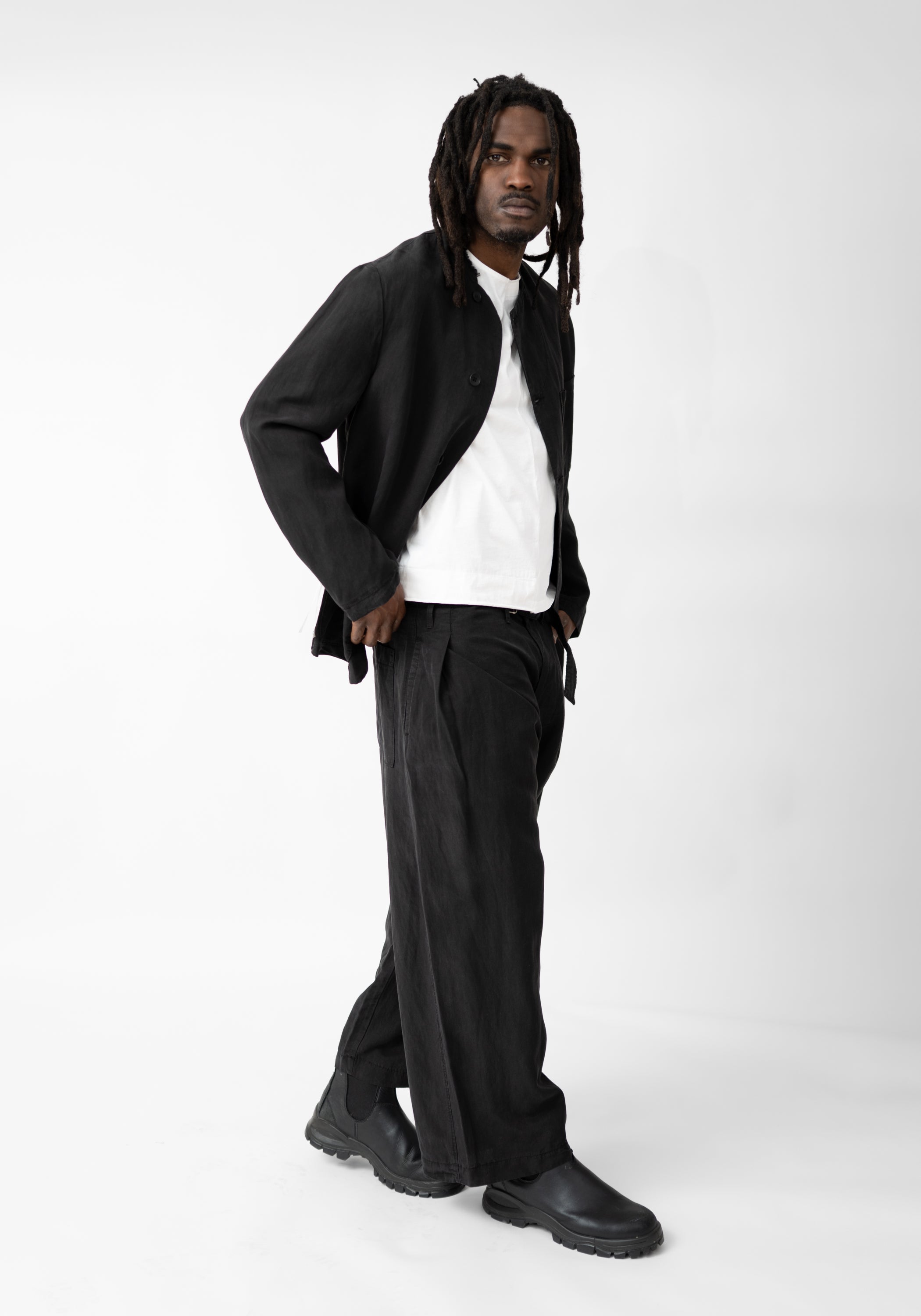 Belt Detail Wide Leg Pants - December Thieves