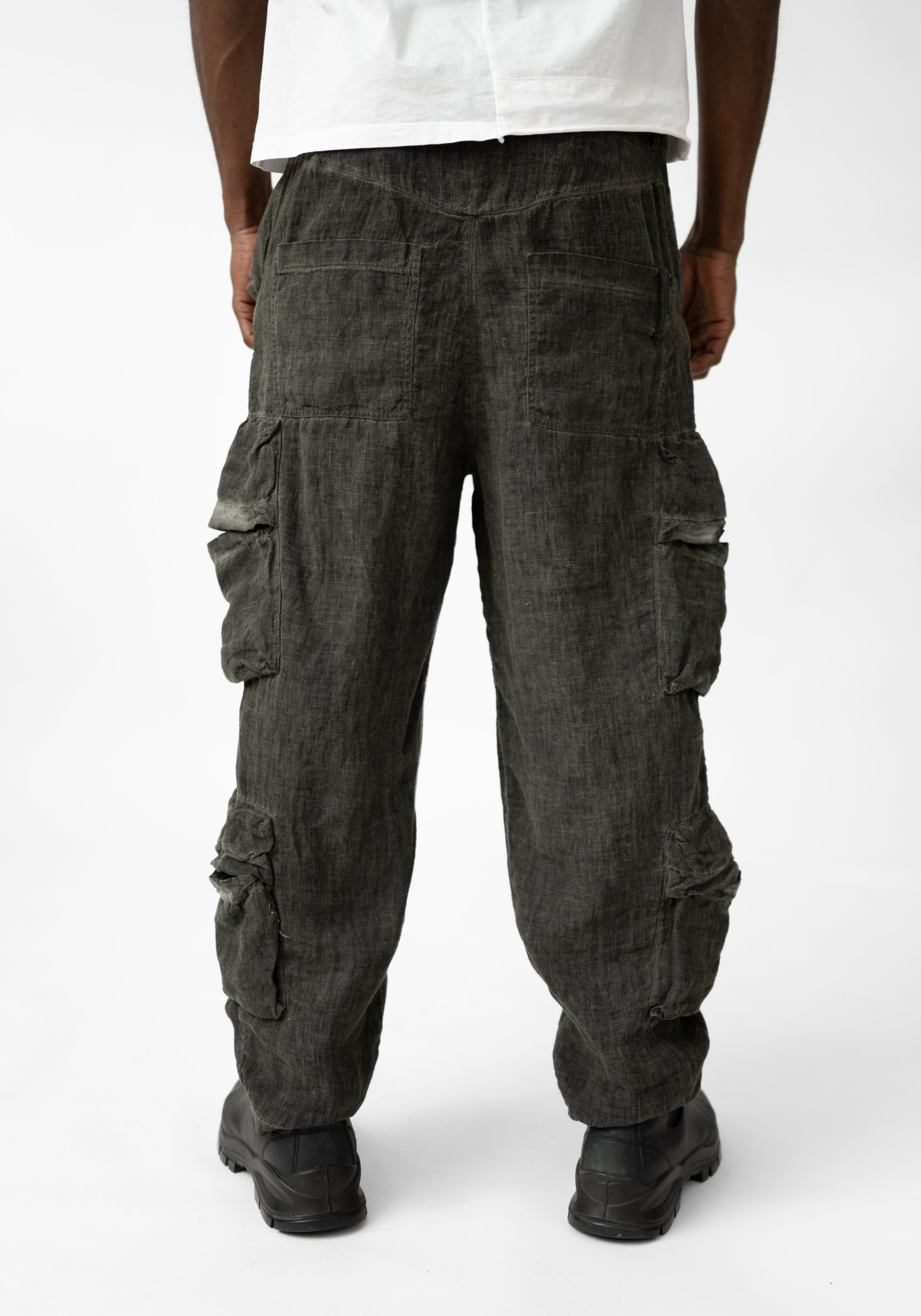 Linen Cargo Pants - December Thieves