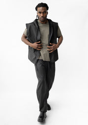 Coated Hooded Vest