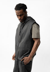 Coated Hooded Vest