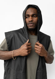 Coated Hooded Vest