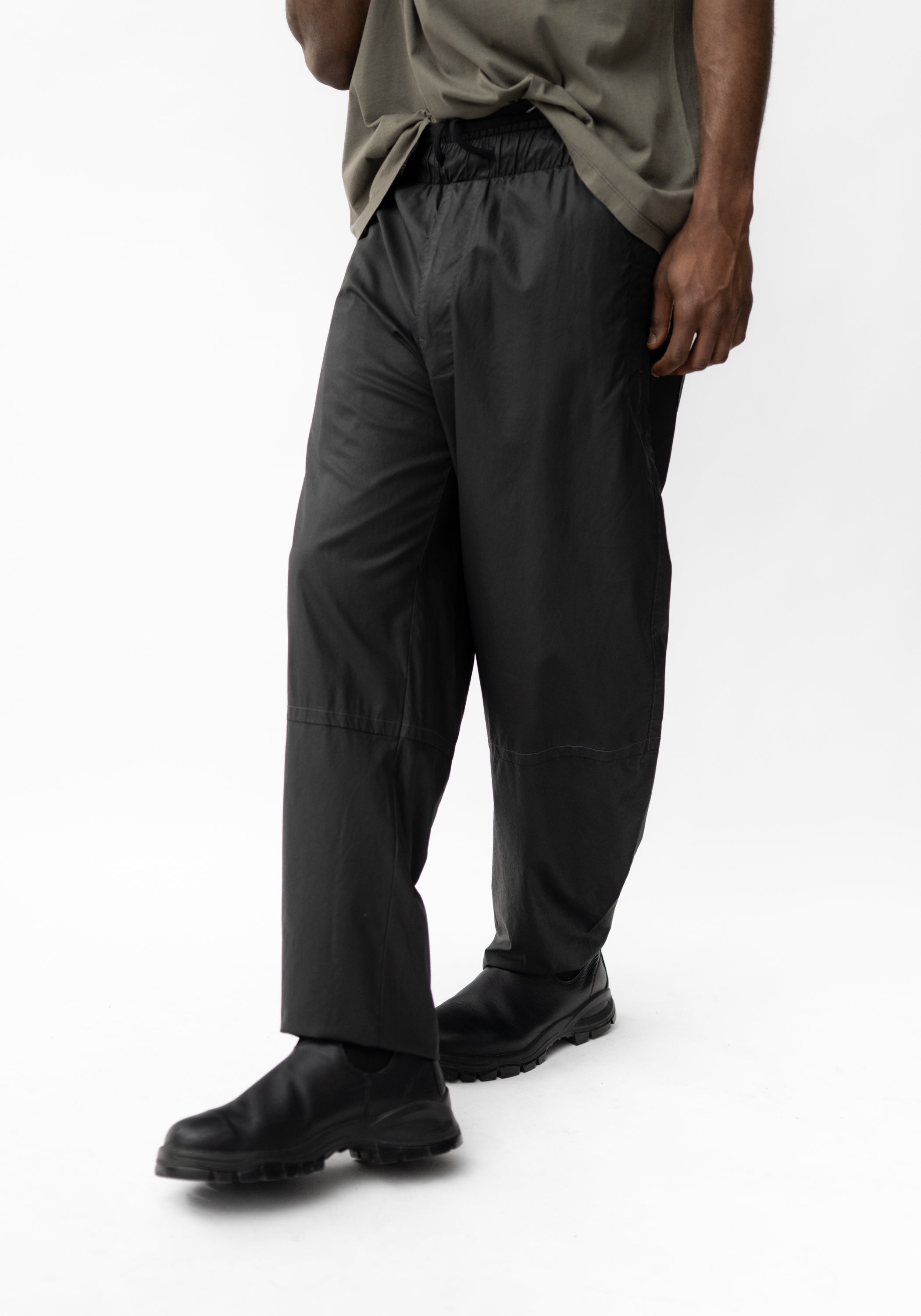 Coated Straight Leg Pants