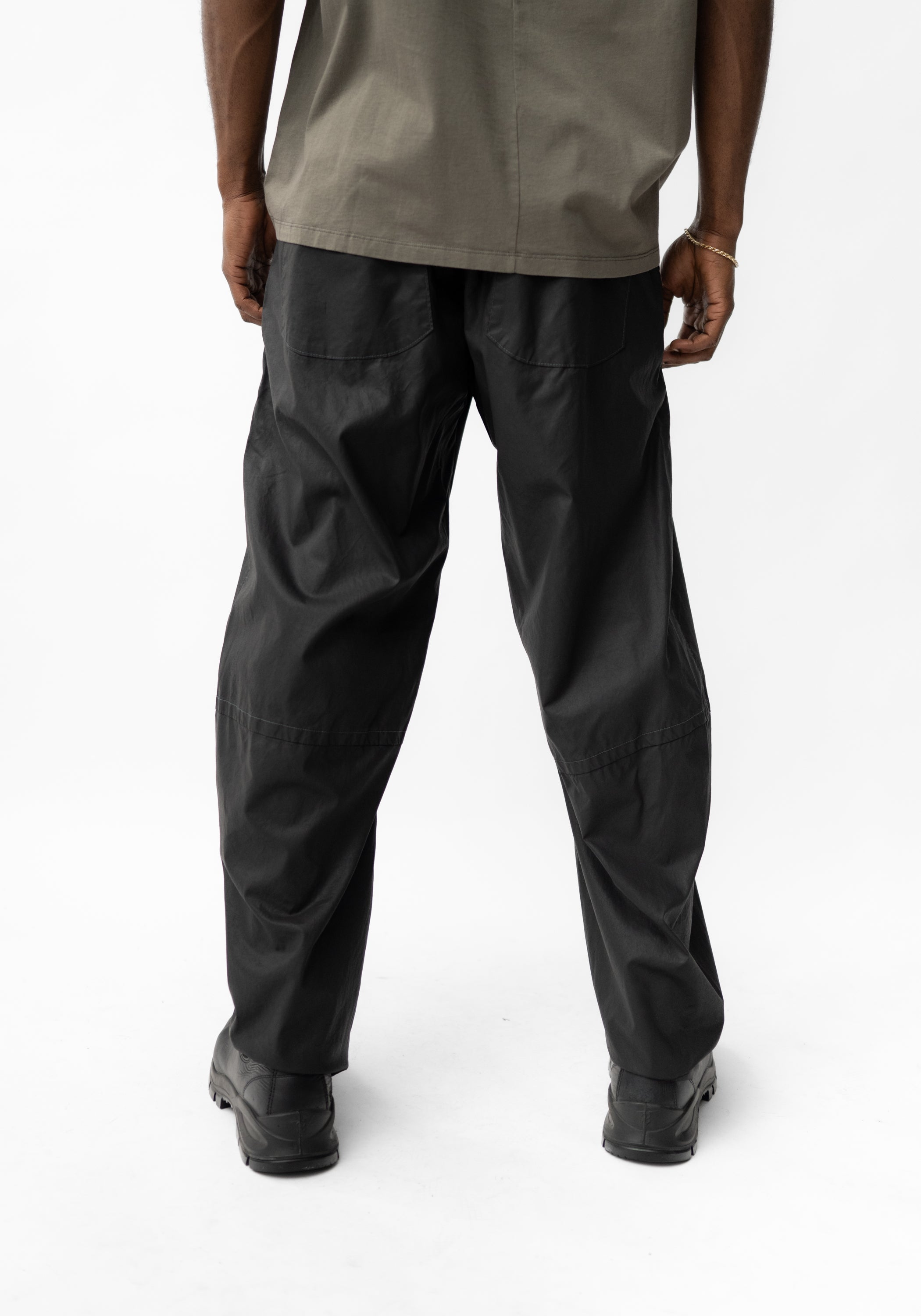 Coated Straight Leg Pants