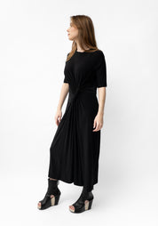 Banderas Crop Sleeve Twist Front Maxi Dress