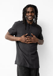 Asymmetric Front Detail Polo Shirt