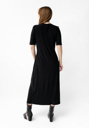 Banderas Crop Sleeve Twist Front Maxi Dress