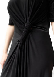 Banderas Crop Sleeve Twist Front Maxi Dress