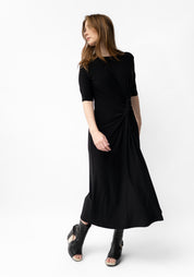 Banderas Crop Sleeve Twist Front Maxi Dress