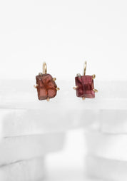 14k-18k Gold Pink Tourmaline Hook Earrings
