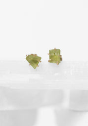 14k Gold Peridot Petite Studs