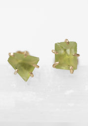 14k Gold Peridot Petite Studs