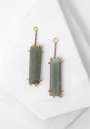 14k-18k Gold and Oxidized Sterling Exceptional Labradorite Drops