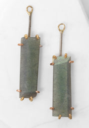 14k-18k Gold and Oxidized Sterling Exceptional Labradorite Drops