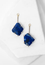 14k-18k Gold Asymmetric Lapis Drops