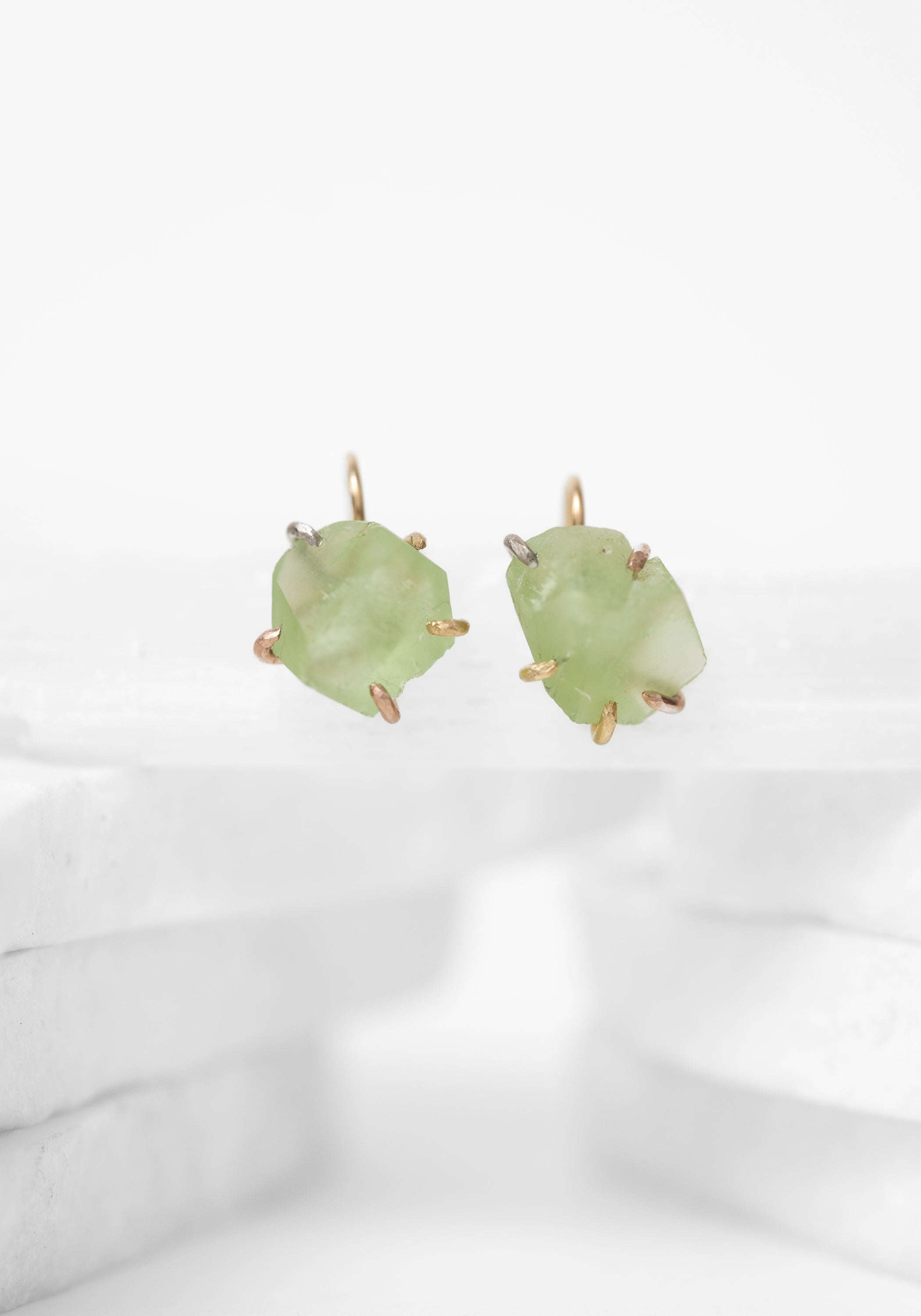 14k-18k Gold Peridot Hook Earrings