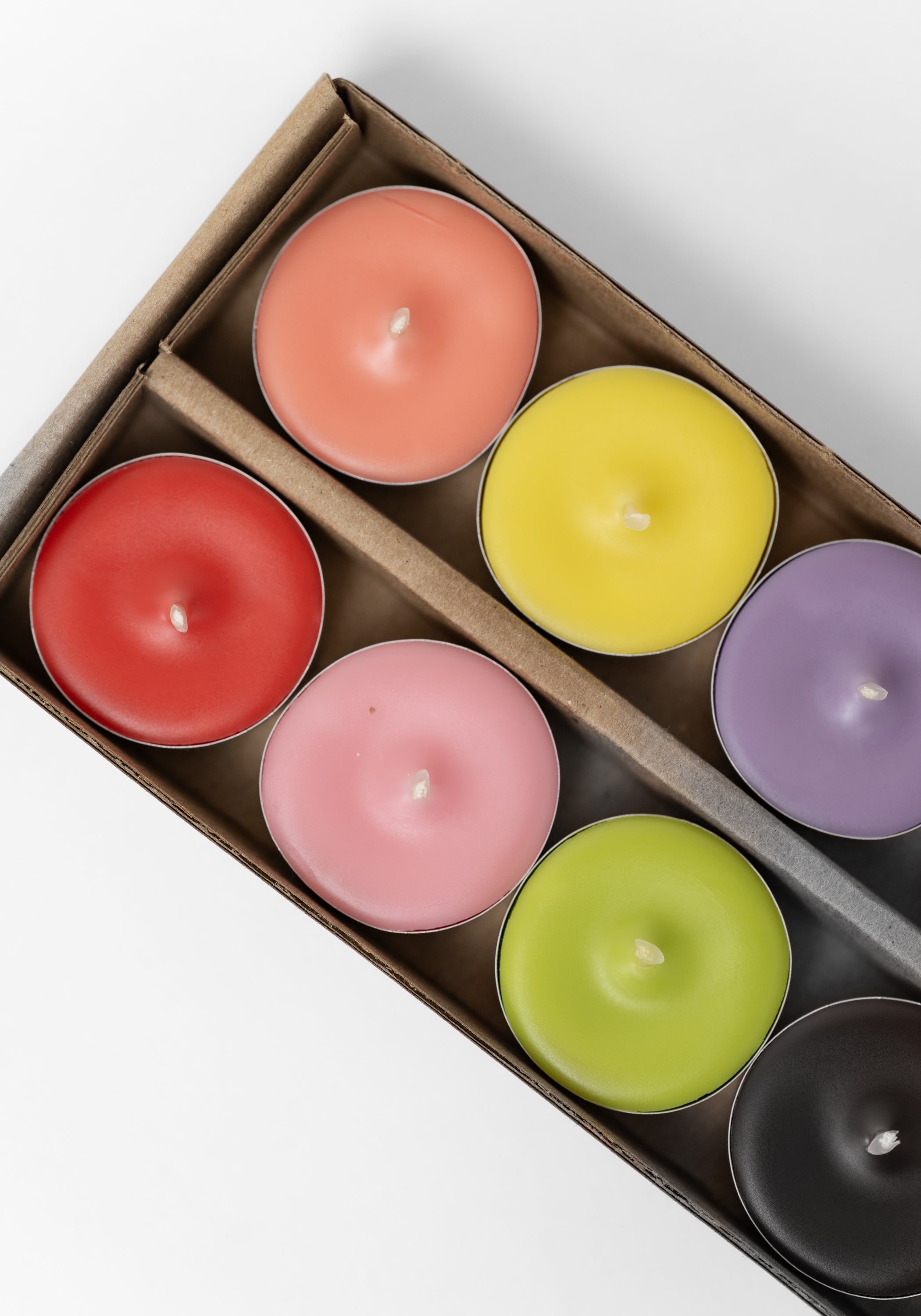 Scented Rainbow Tea Lights (Set of 12) - December Thieves