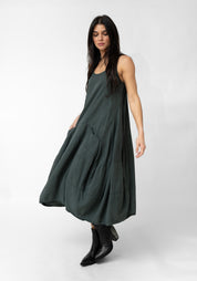 Paneled A-Line Maxi Bubble Dress - December Thieves