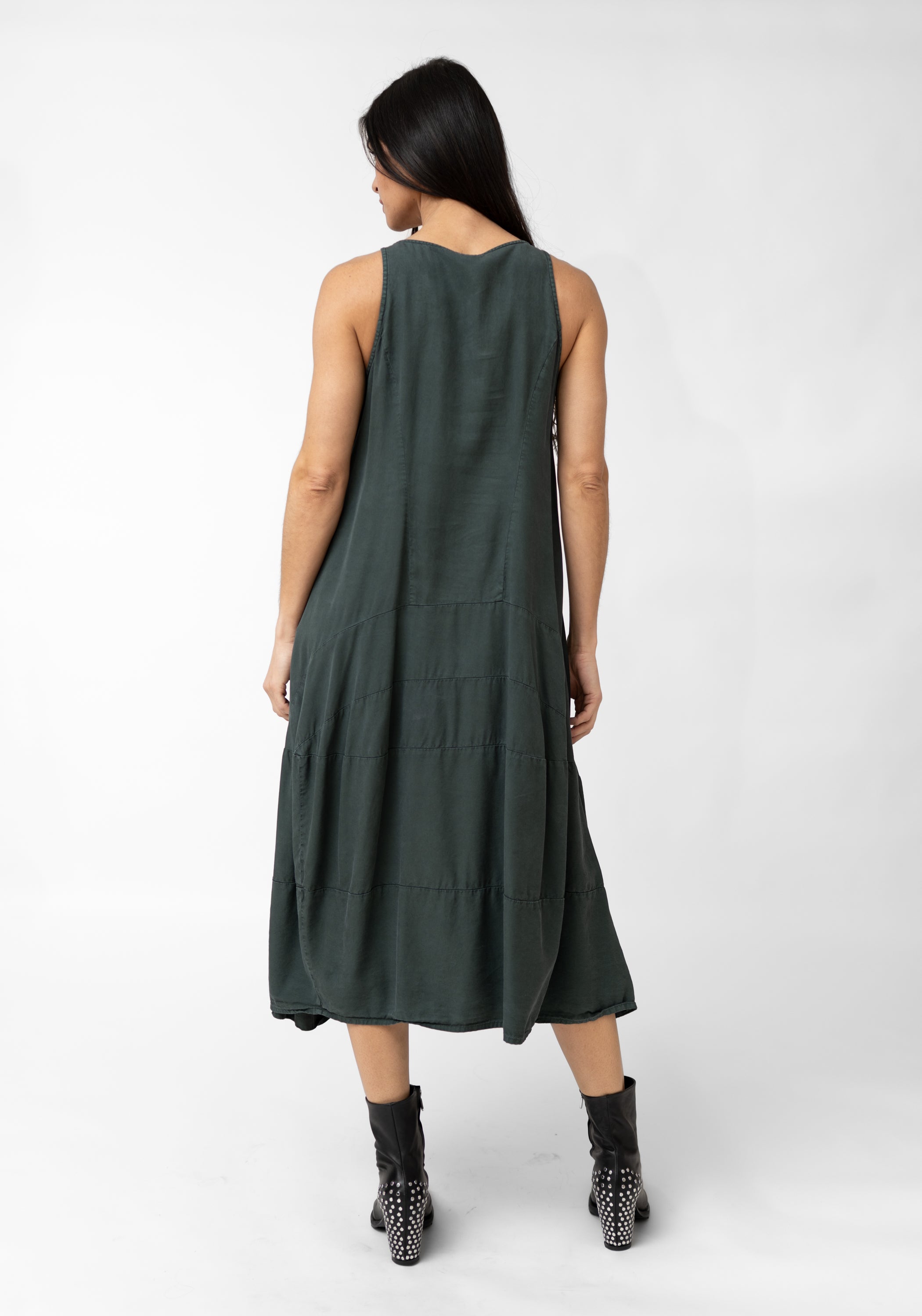 Paneled A-Line Maxi Bubble Dress - December Thieves